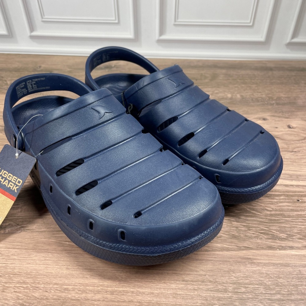 Rugged Shark BYB RS Solid‎ Clog Navy Blue Water Shoes Washable Float Comfortable